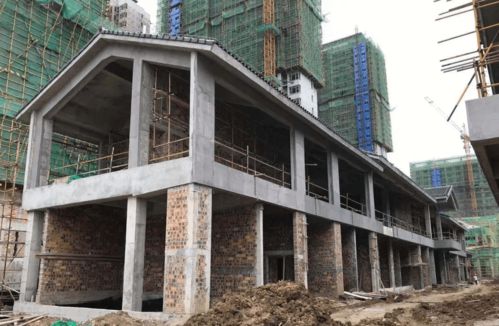 保利 清河宋街 7月建設(shè)進(jìn)度 商業(yè)工程進(jìn)度駛?cè)肟燔?chē)道